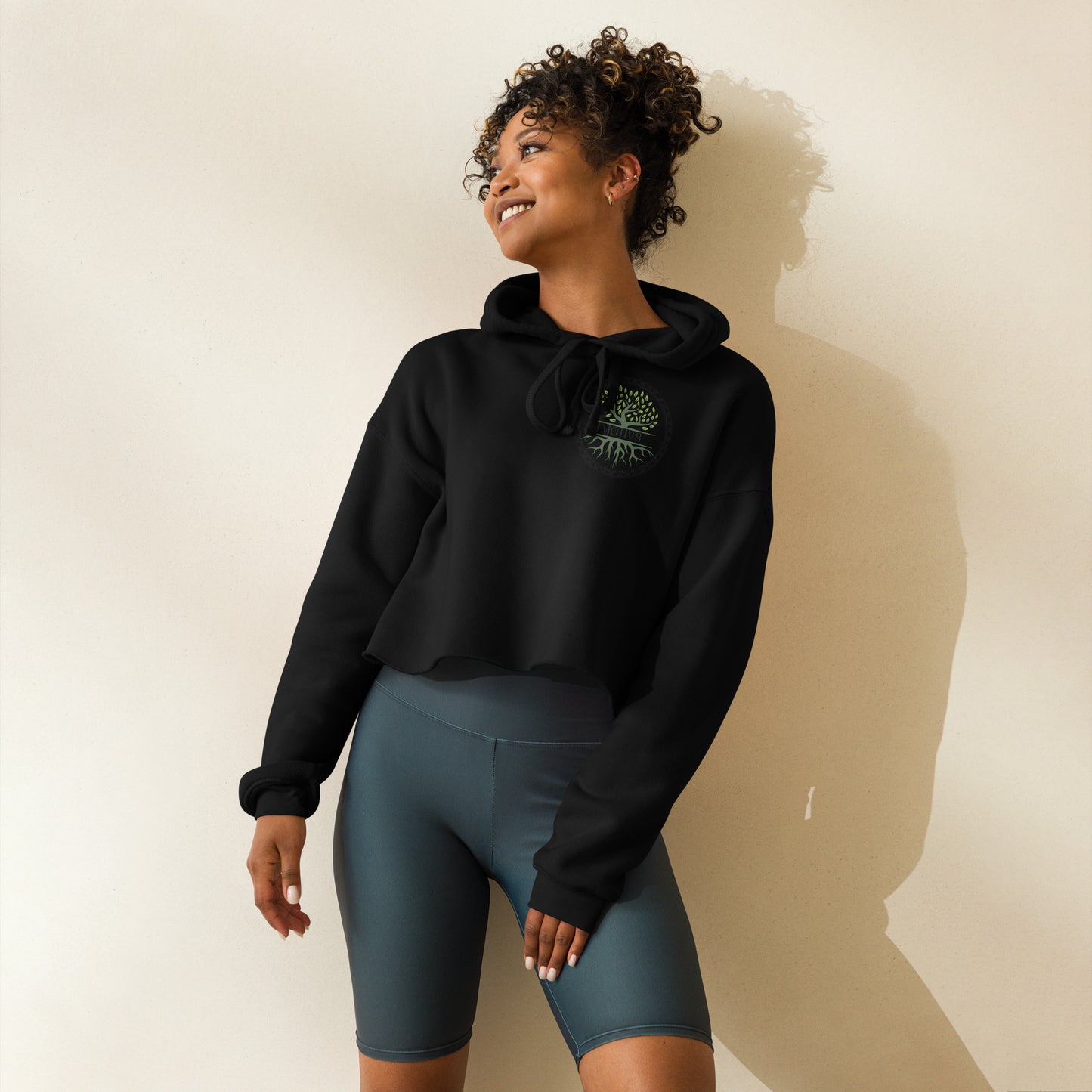 Graphic Crop Hoodie