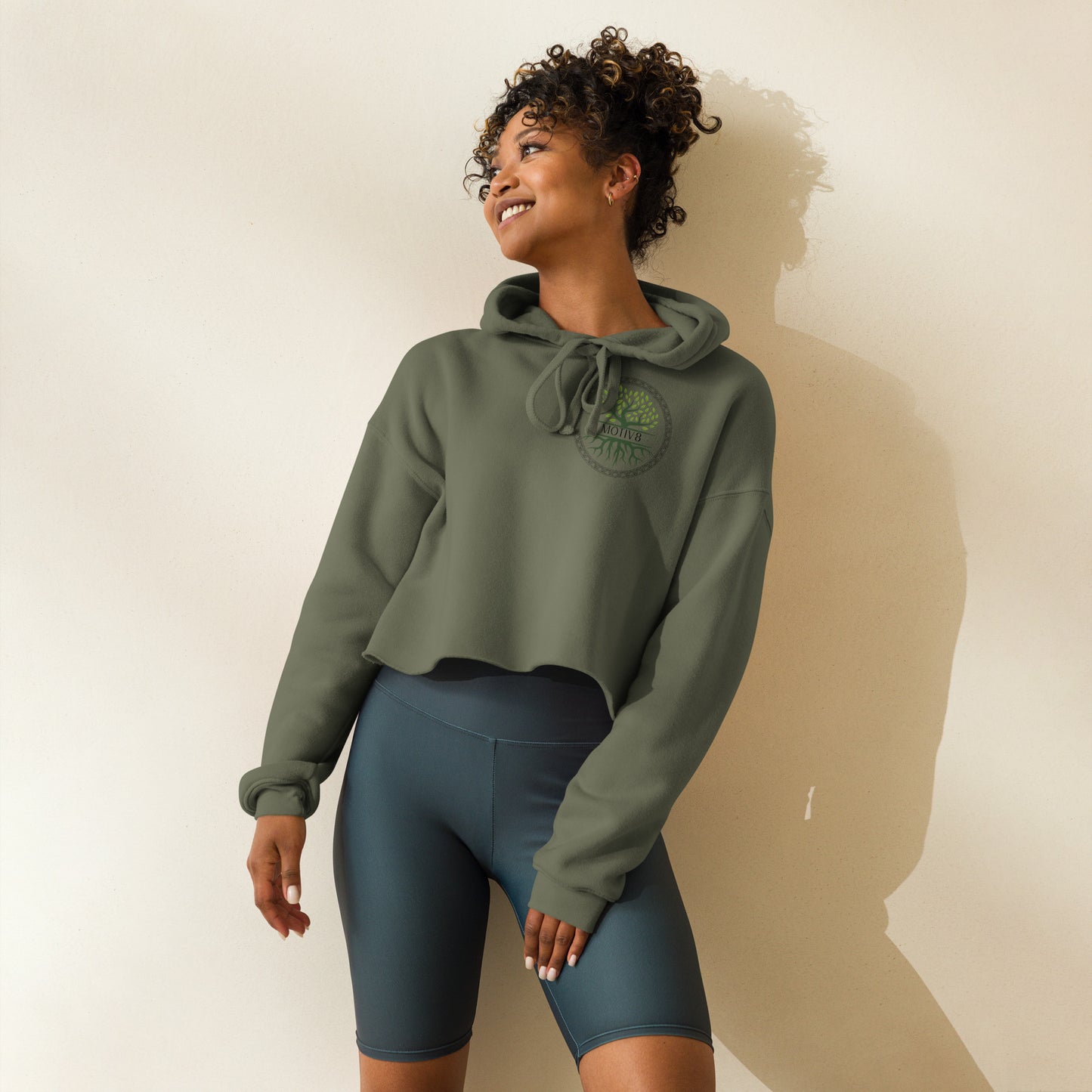 Graphic Crop Hoodie
