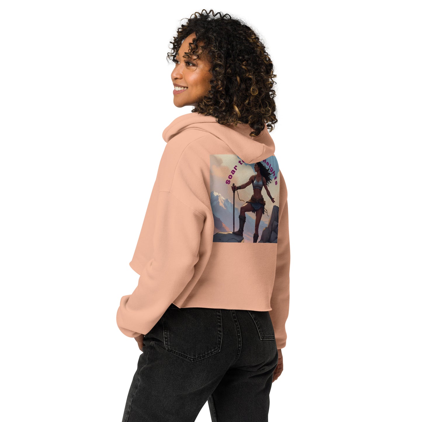 Graphic Crop Hoodie