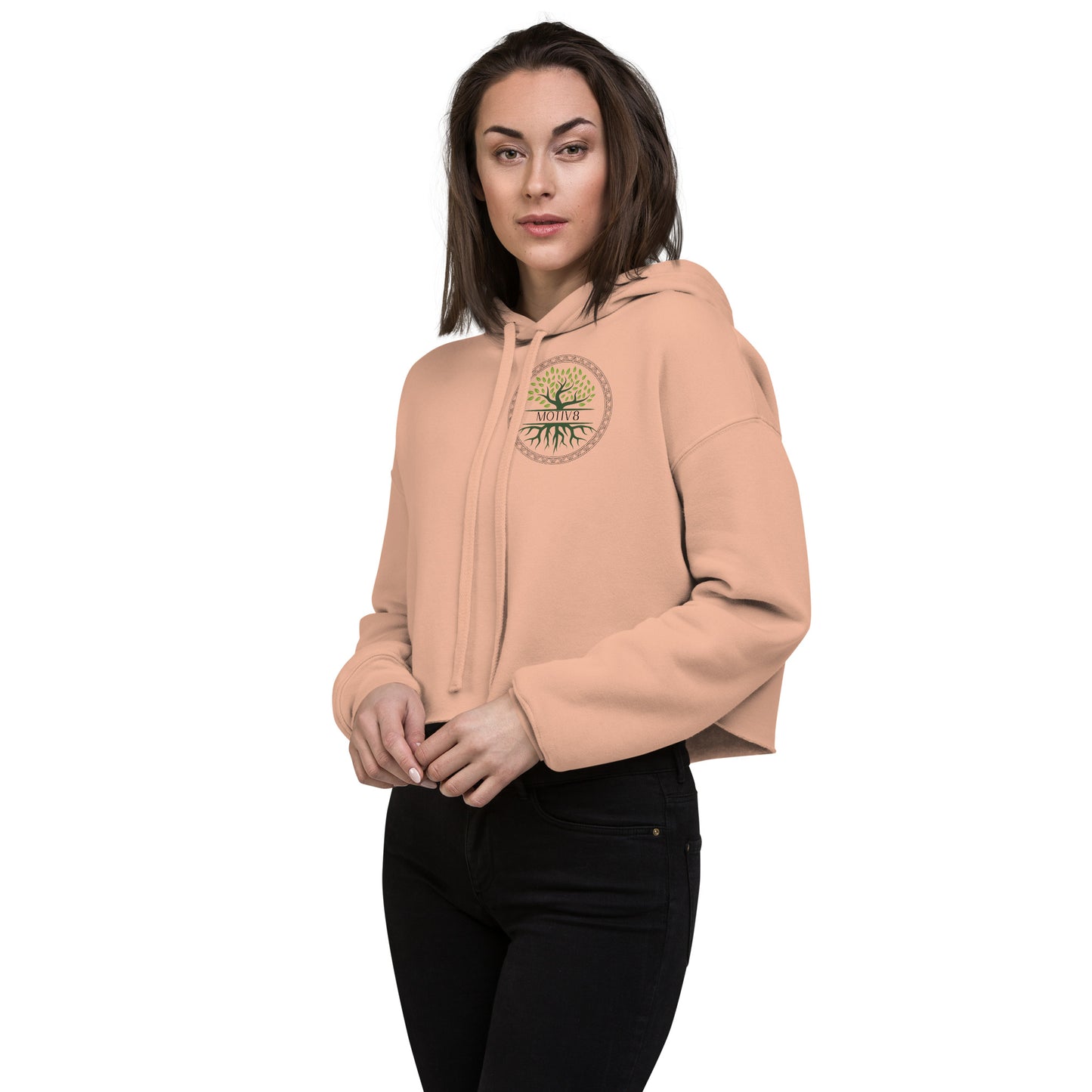 Graphic Crop Hoodie