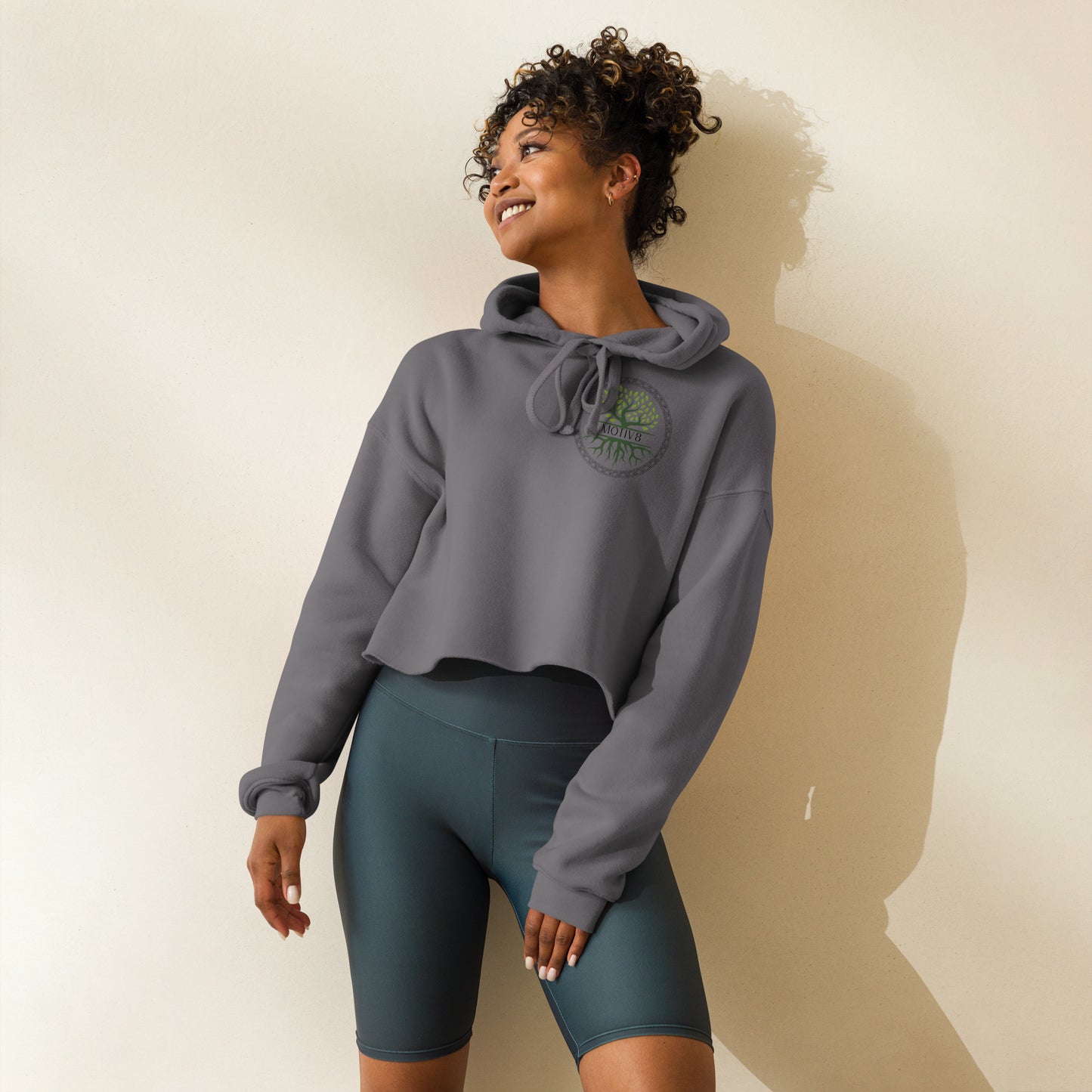Graphic Crop Hoodie
