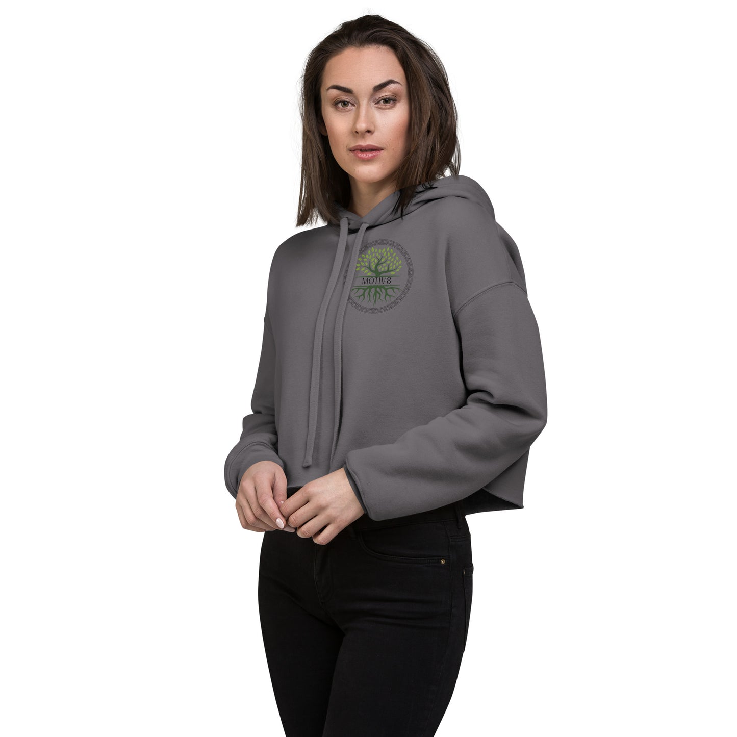 Graphic Crop Hoodie