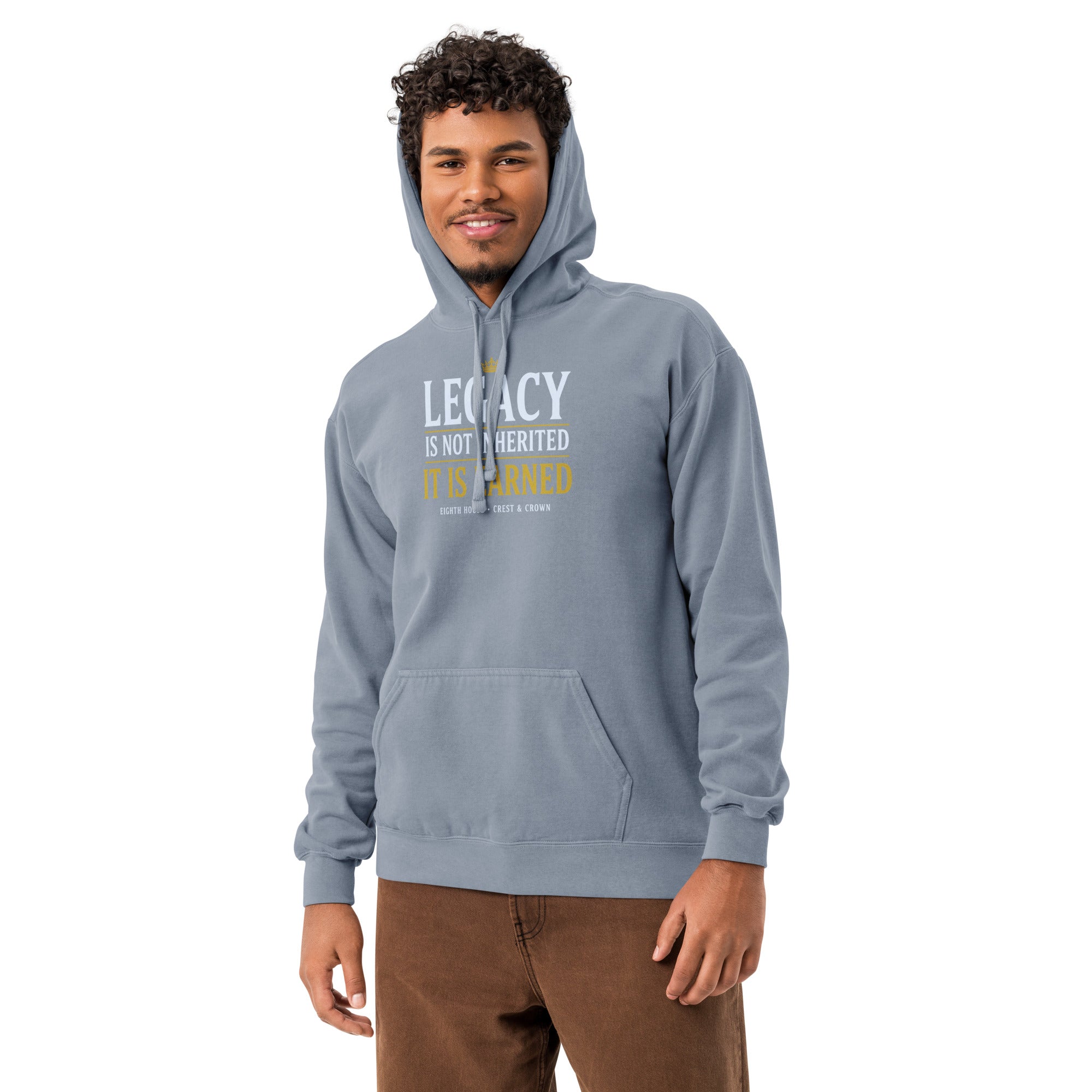 Legacy Is Earned Hoodie — Crest & Crown | Eighth House